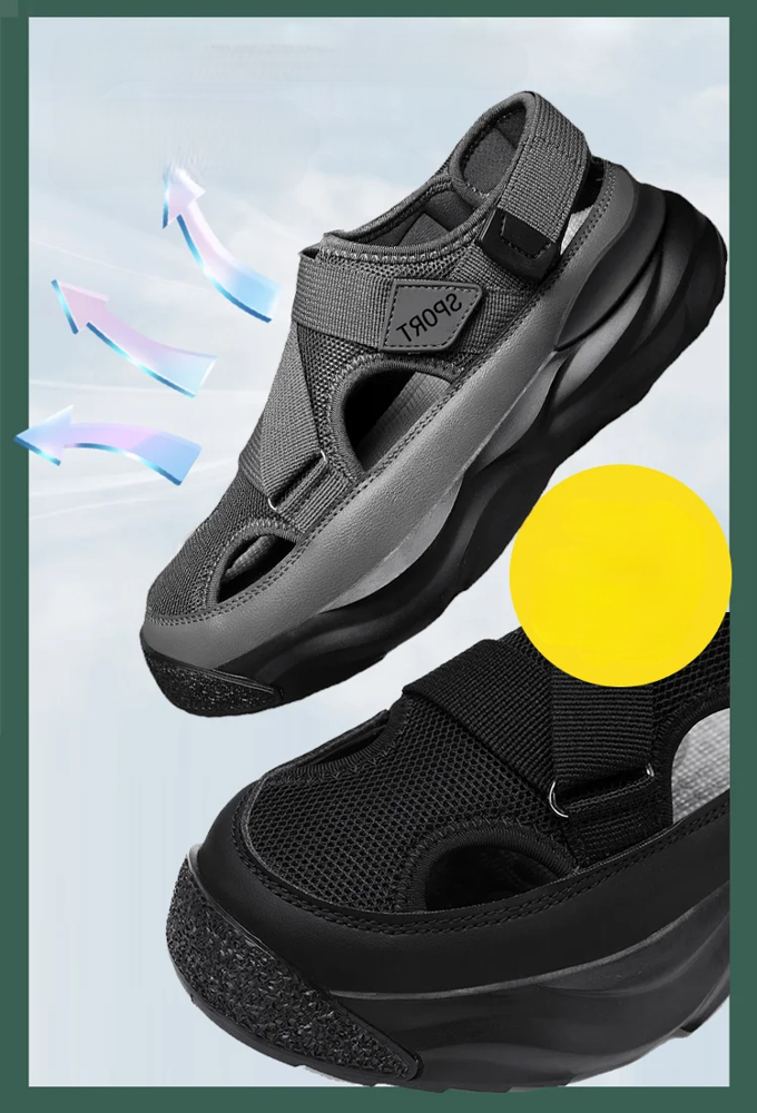 트렌디 통굽 남성 샌들