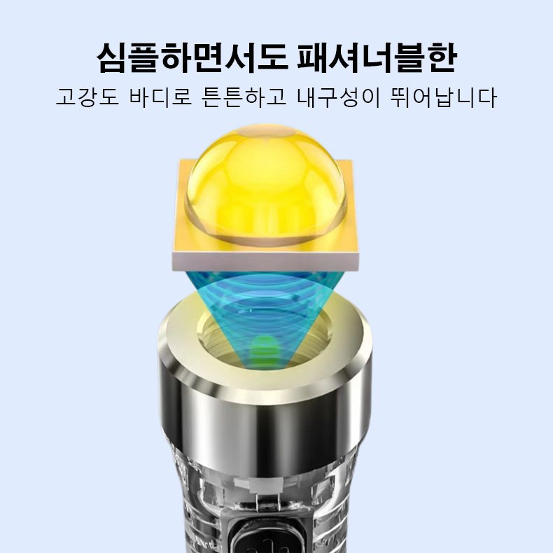미니 강력 조명 키체인 손전등