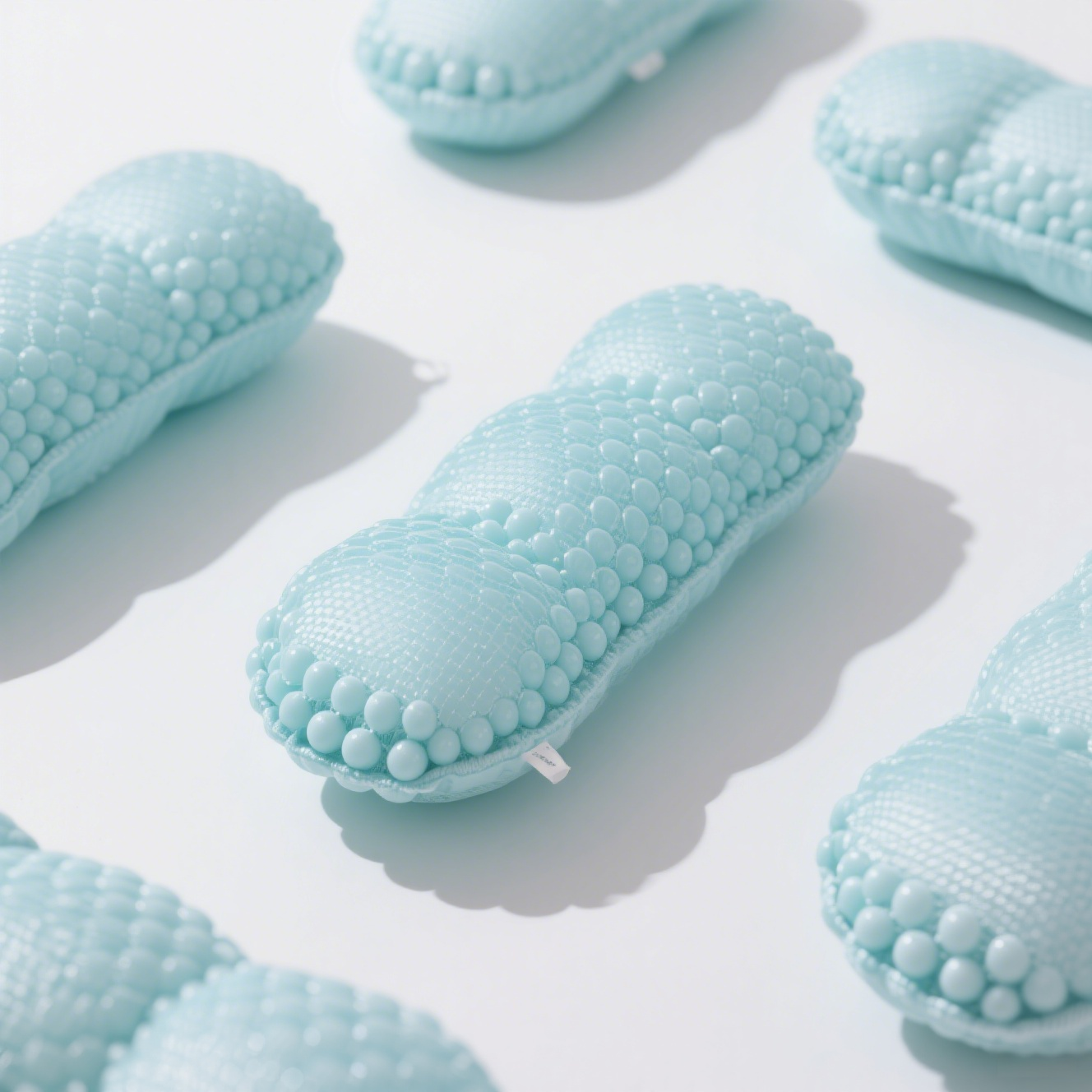 Coussin en forme de haricot glacé