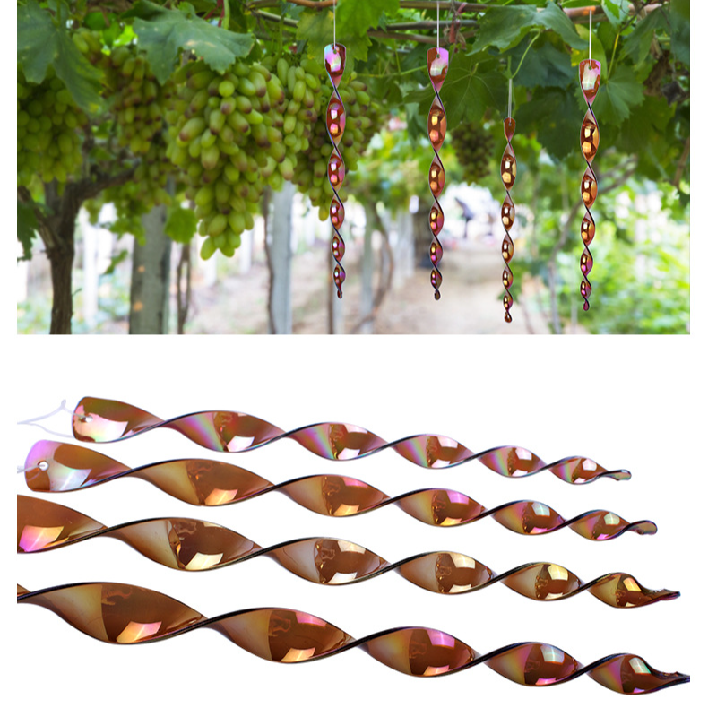 정원 조류 퇴치 섬광 공구 나선형 바람 회전 반사 섬광 조기 방지 정원 방조 바람 회전 조기