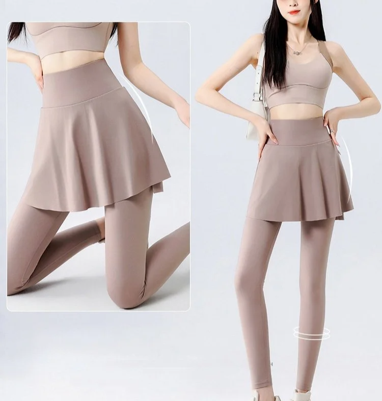 하이웨스트 요가 치마바지 옆모습
