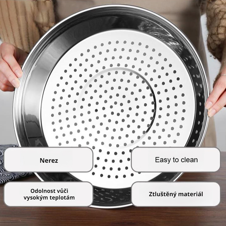 Vysoce kvalitní nerezová odolná napařovací miska