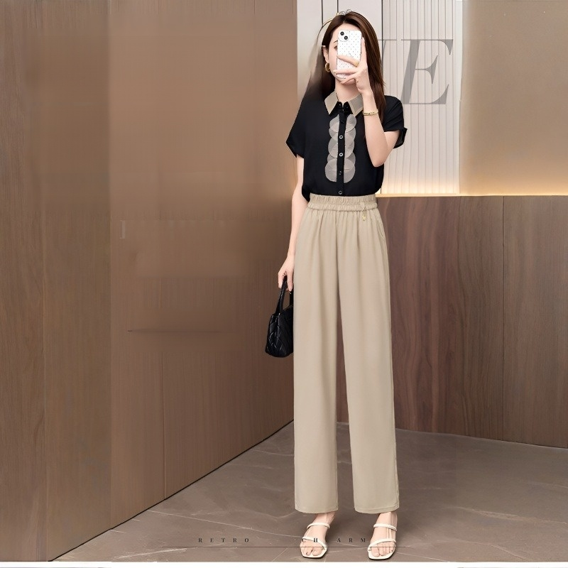  Elegante Damen Weite Gerade Hose – Luftige Sommerhose für einen Schlanken Look
