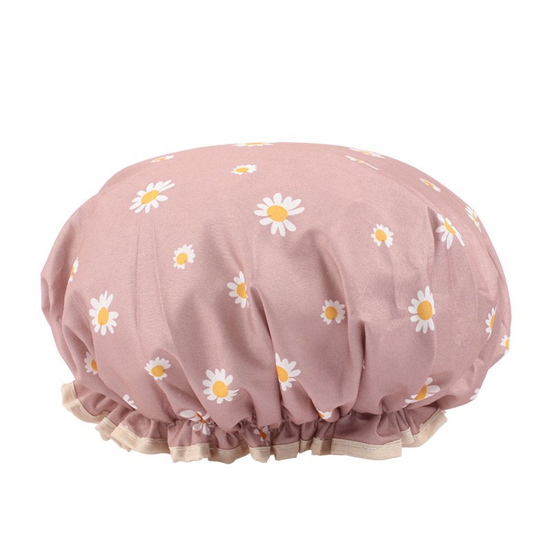 طبقة مزدوجة سميكة للماء غطاء الشعر المنزلية غيوم الزهور