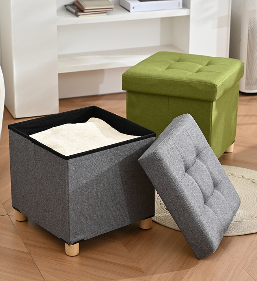 モダンなインテリアに合う収納スツールデザイン