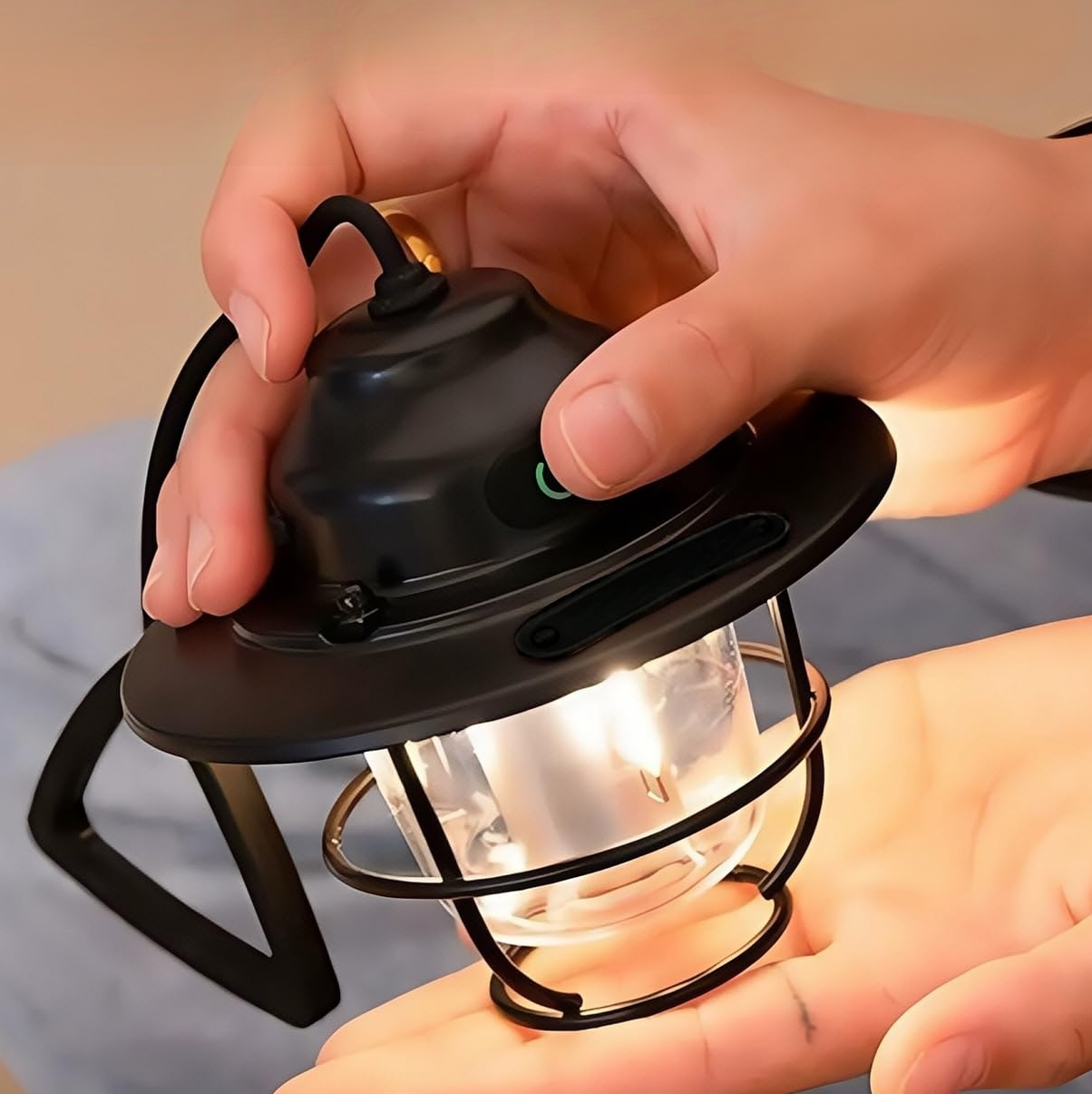 레트로 캠핑 램프