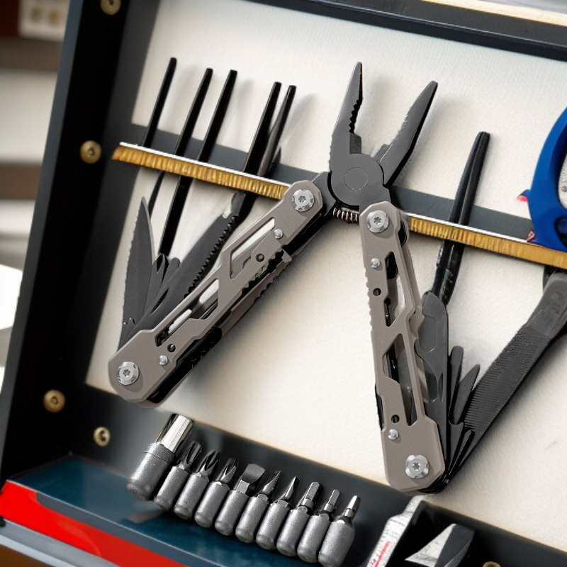 아웃도어 휴대용 접이식 다용도 공구집게 접이식 스테인리스 접이식 휴대용 콤비네이션 비트