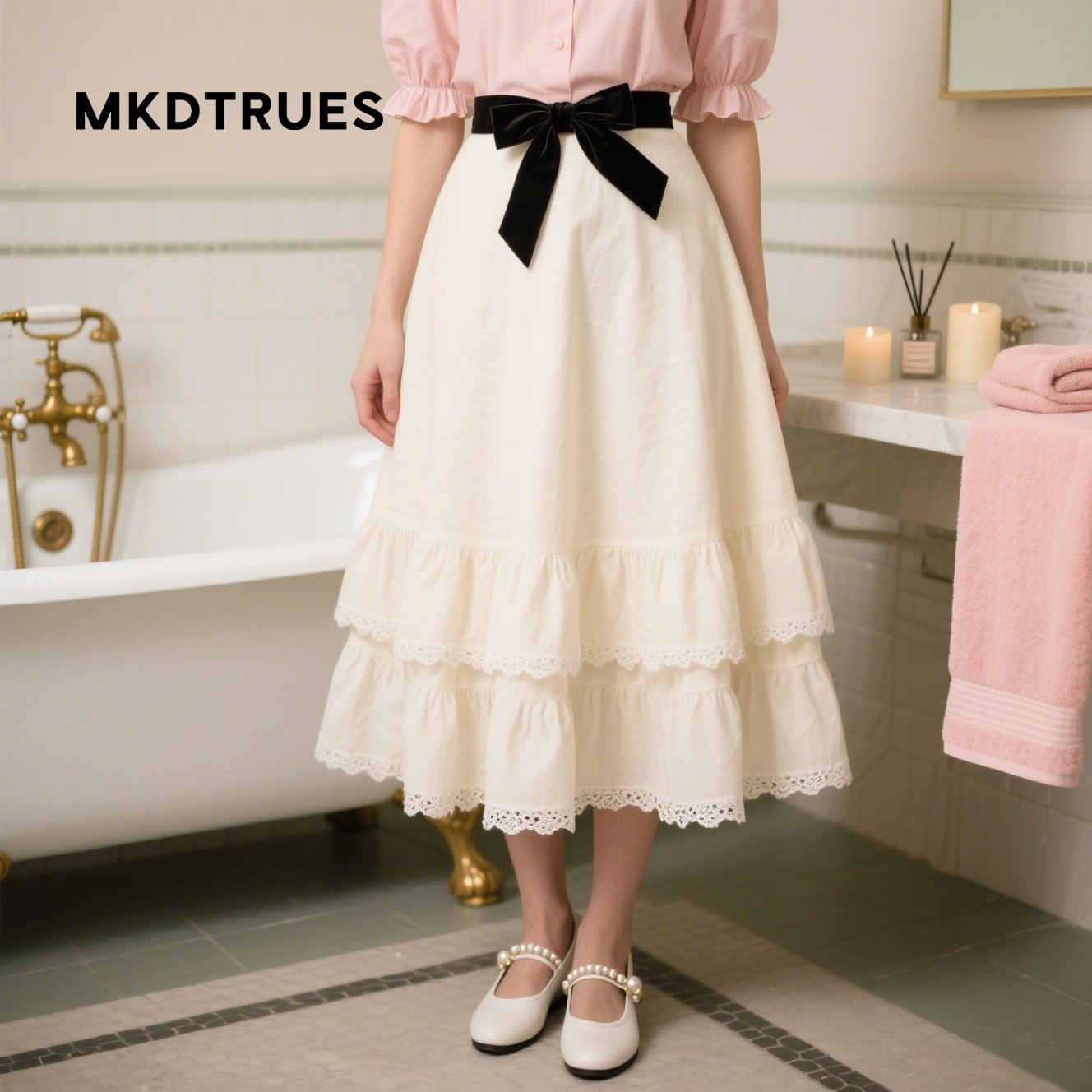 白いロングスカート