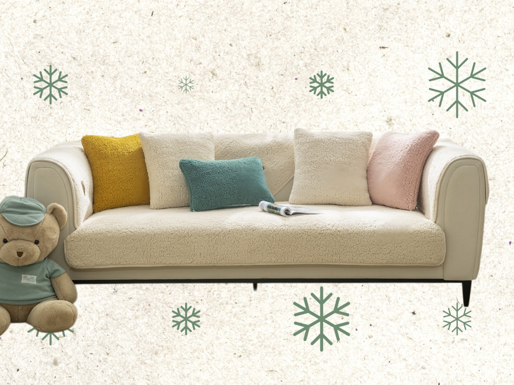 高級ソファーカバー 滑り止め＆カシミヤ生地