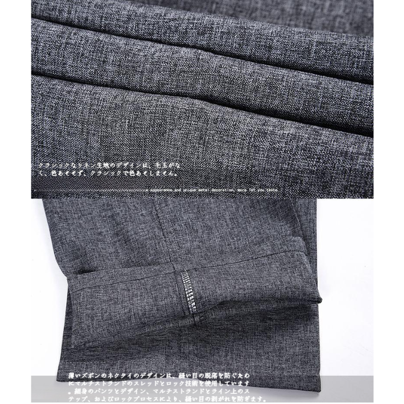 中高年の夏の氷の絹の通気性の男性のカジュアルなズボン ルーズフィッティングパパパンツスーツパンツメンズカジュアルパンツ