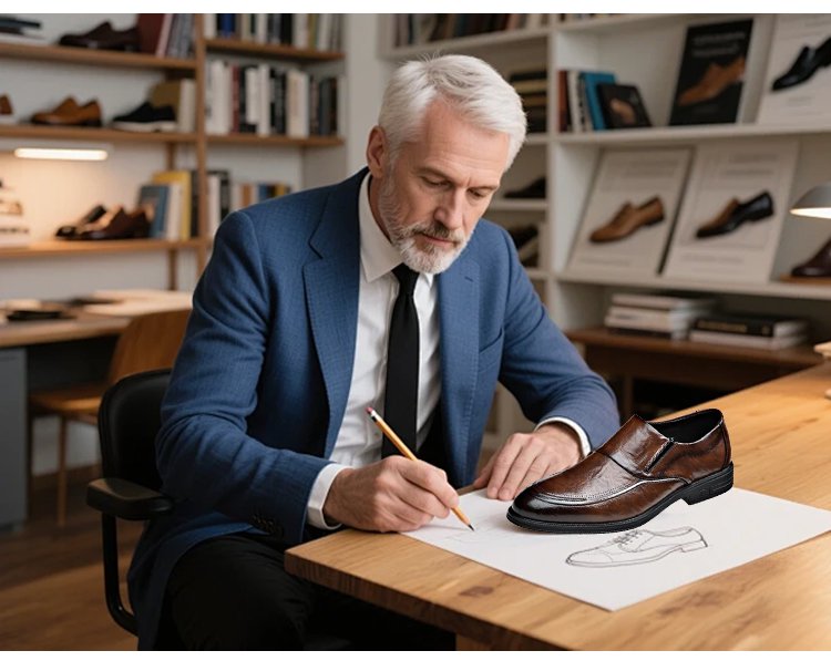 حذاء رجالي بتصميم كلاسيكي وأنيق