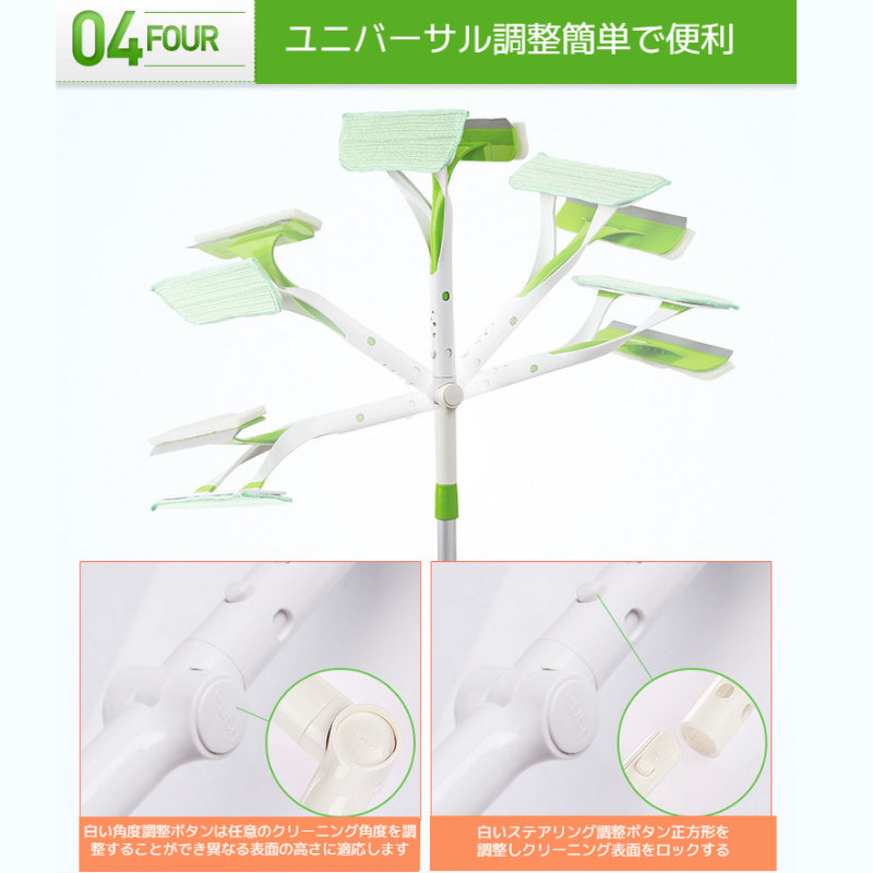 ガラスクリーナー トリプルアクションウィンドークリーナー 高輝度フルスクラブドア 窓ガラスクリーナー