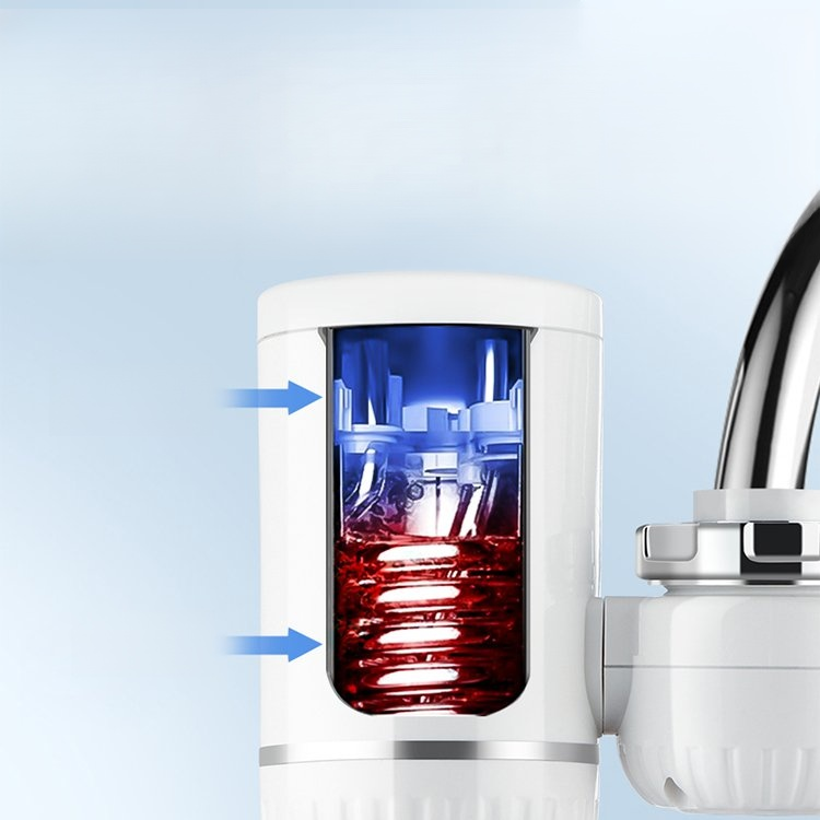 Installation-free warm water faucet