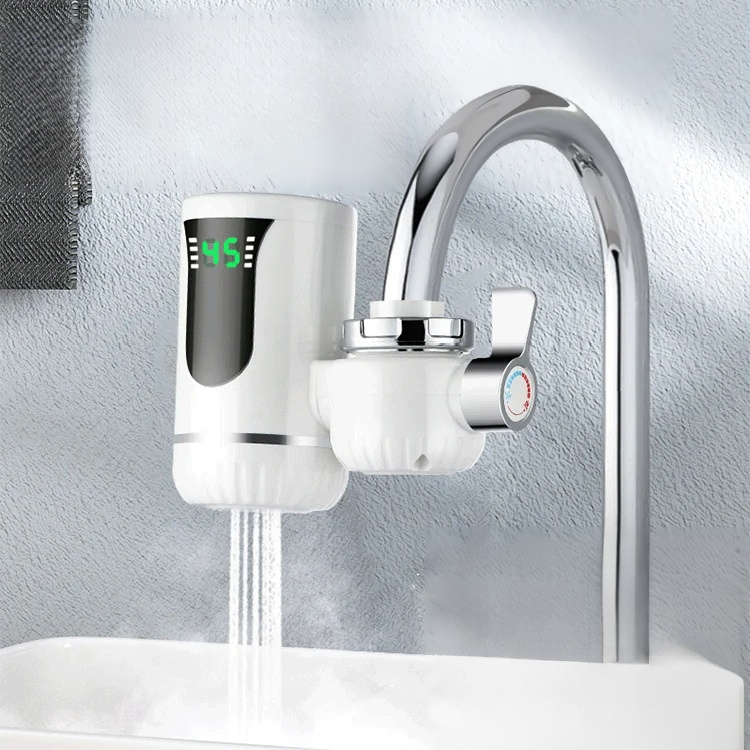Installation-free warm water faucet