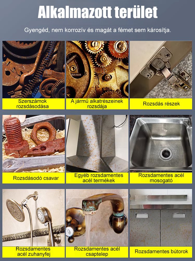 【Gyors rozsdaeltávolítás】Erős acél rozsdaeltávolító