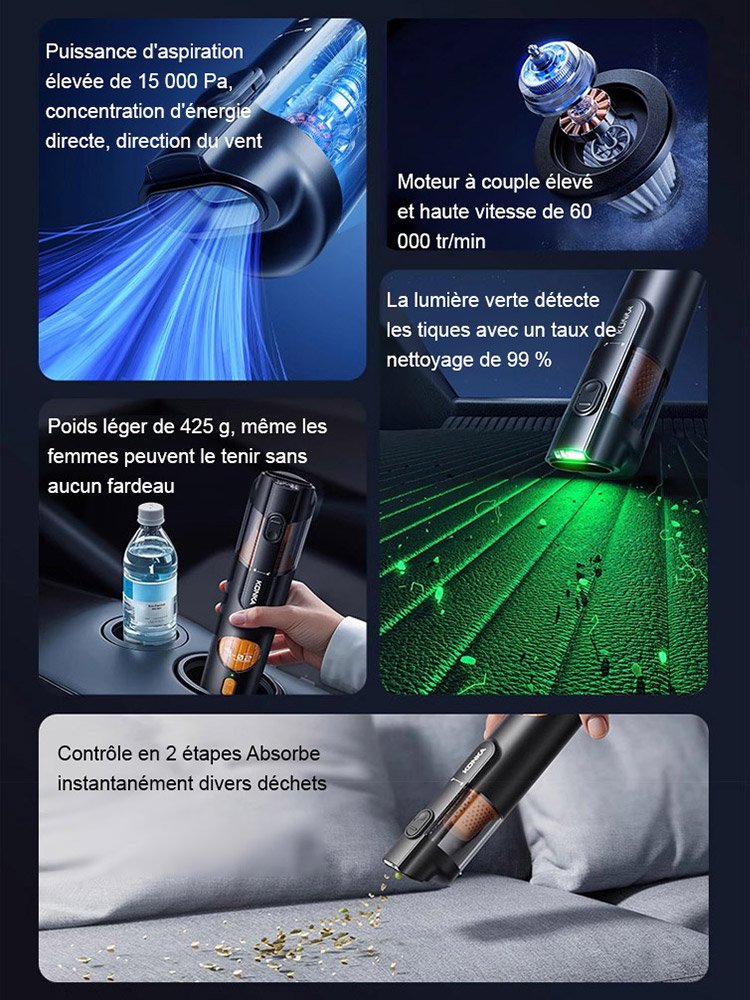 Aspirateur Intelligent 5-en-1 HFH à Main