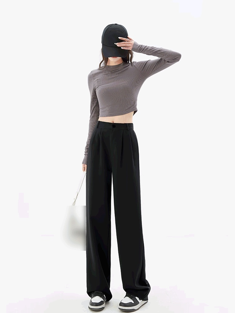 タック入りワイドスラックス