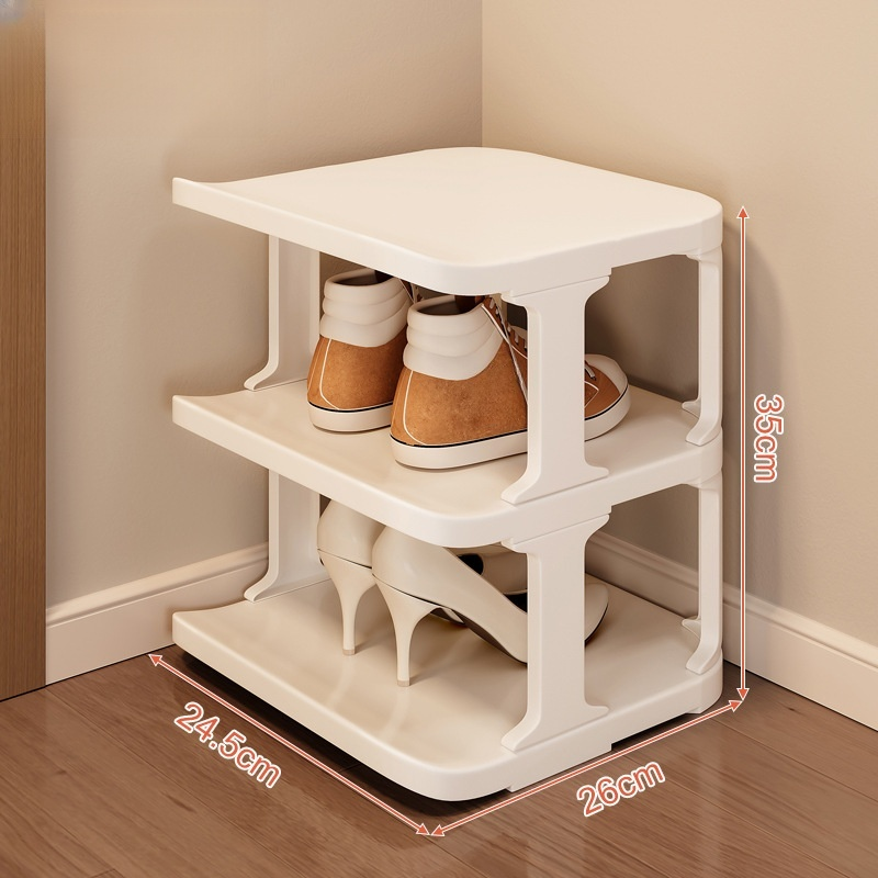 가정용 도어뒤에 설치 가능한 간단한 방진 신발장 다층공간절약형 소형신발장 수납공간