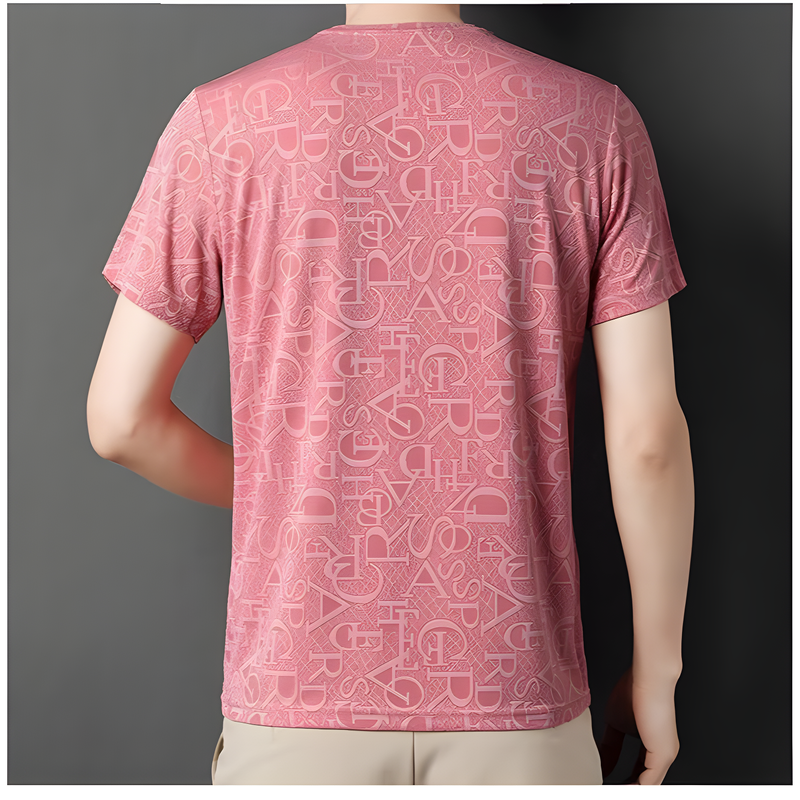 남자 여름 반팔 아이스 얇은 반팔 티셔츠 남자 티셔츠 스트라이프 여름 쿨링 반팔