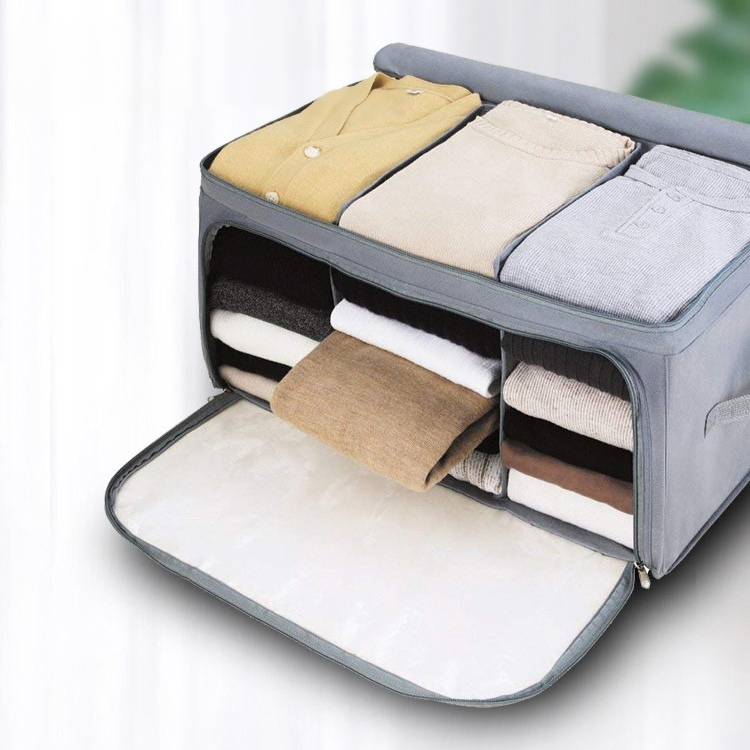 竹炭消臭多機能収納ケース 