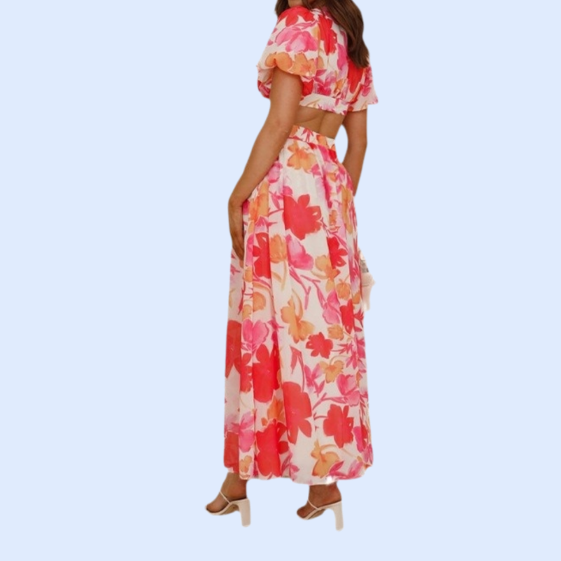 ستان زهري حلو وأنيق