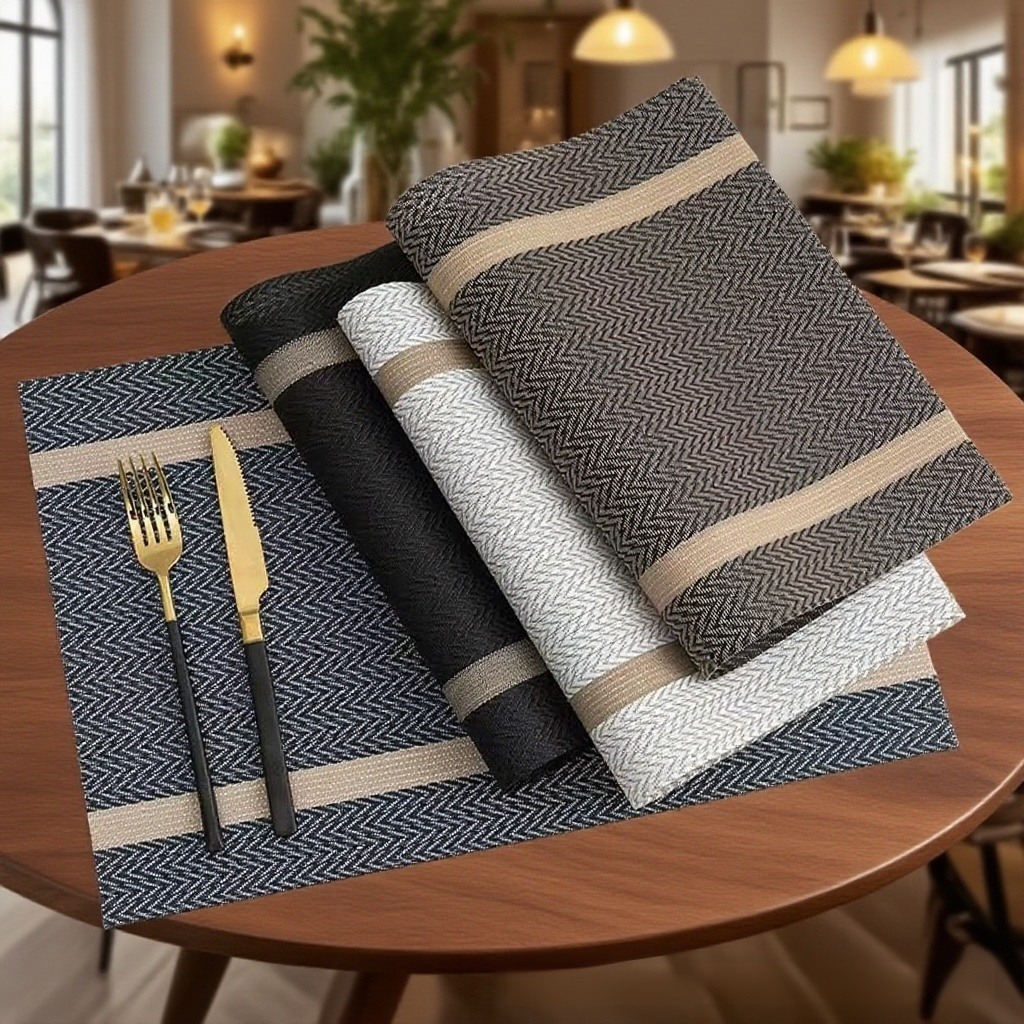 심플한 바람 고급 짜임 텍스처 단열 패드