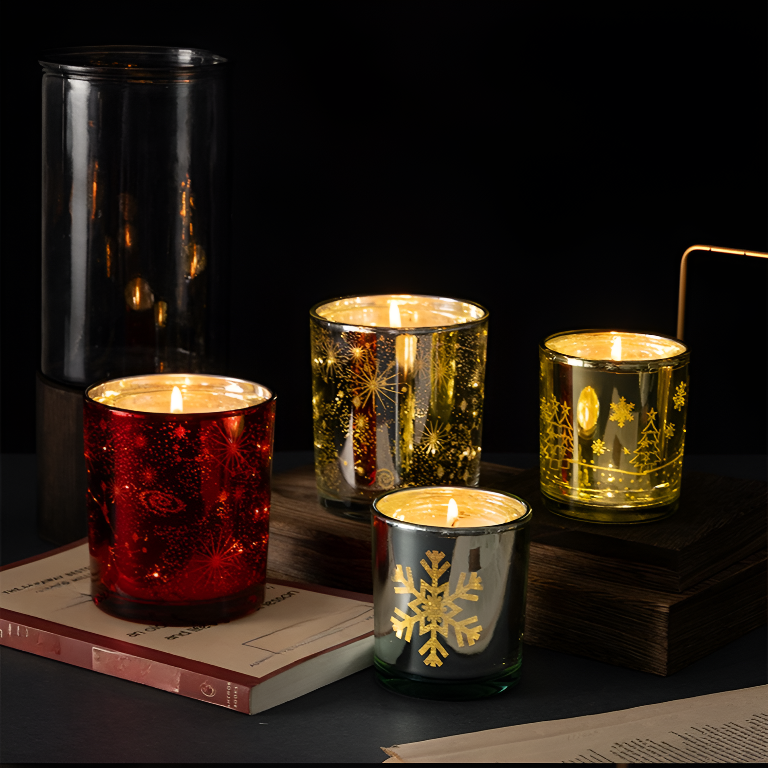 LED燈光感香氛蠟燭