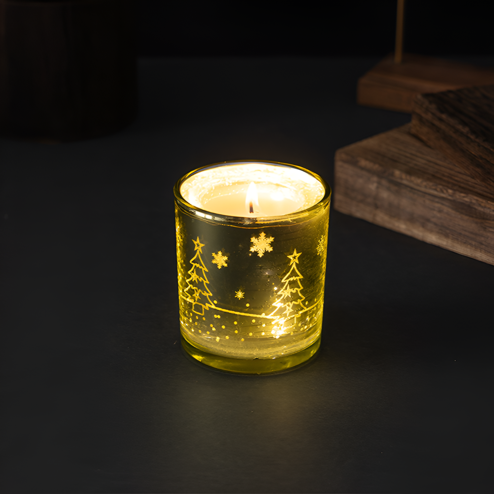 LED燈光感香氛蠟燭