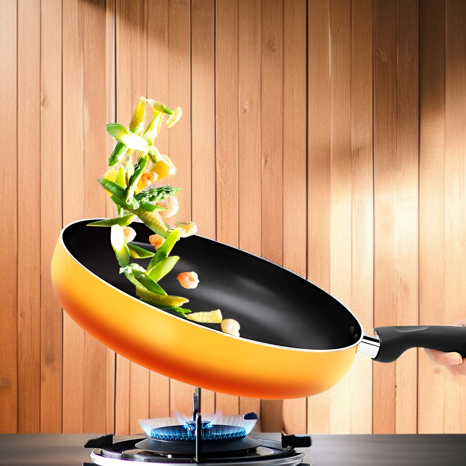 フライパン、ノンスティックパン、フライパン、ステーキロースト、油を使わない電磁調理器、ガスコンロ、万能鍋