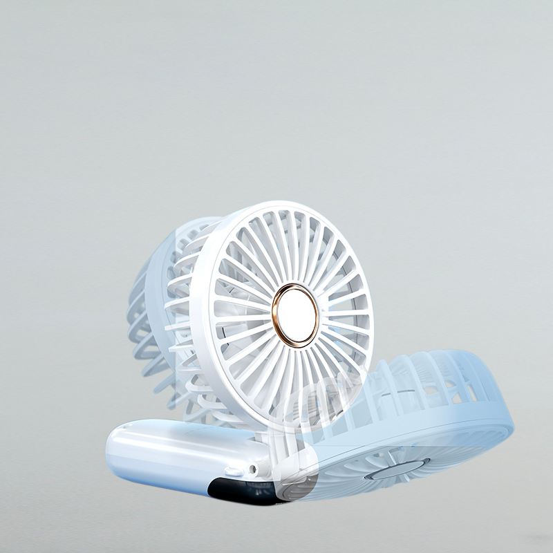 ミニ折りたたみ式インテリジェントデジタル大風力氷感静音ハンドヘルドファン