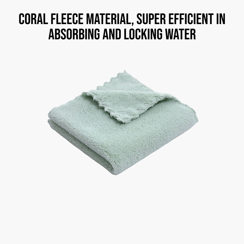 Kitchen coral fleece dishcloth