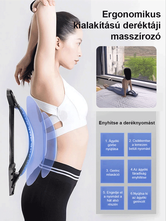 Mágneses akupunktúrás masszázs deréknyújtó készülék