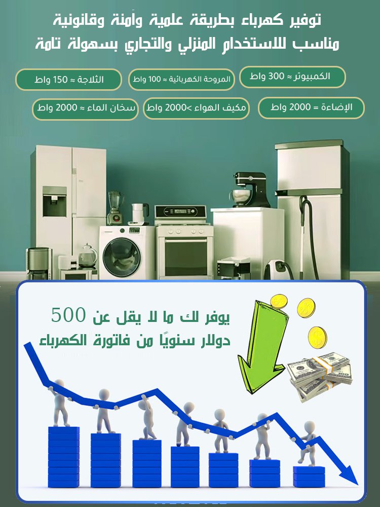 الجيل 3 من موفر الطاقة المنزلي من الماركة الألمانية 