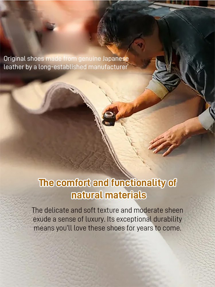 Magic Tape Thick-Soled Genuine Leather Rocking Shoes