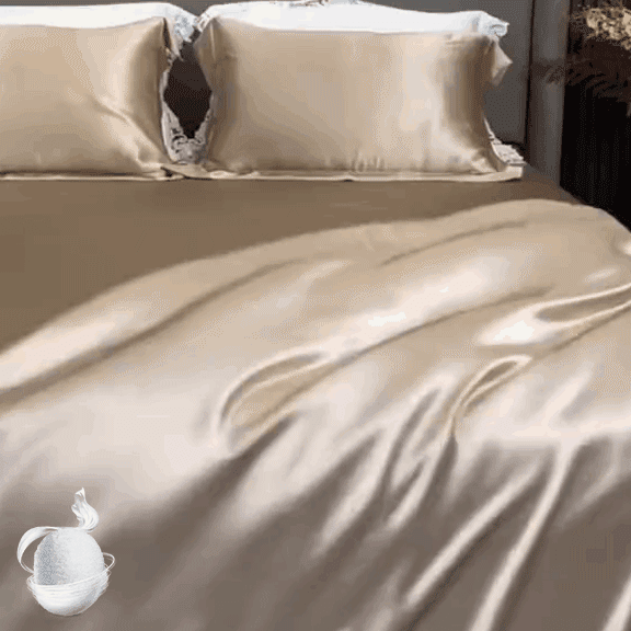 Camellia Satin Seidenbettwäsche Set