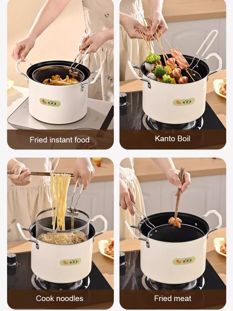 JS-Built-in filter, fuel-saving and non-collapse frying kettle