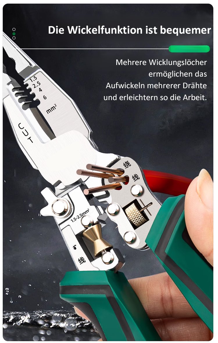 Robuste und langlebige Abisolierzange für Profis