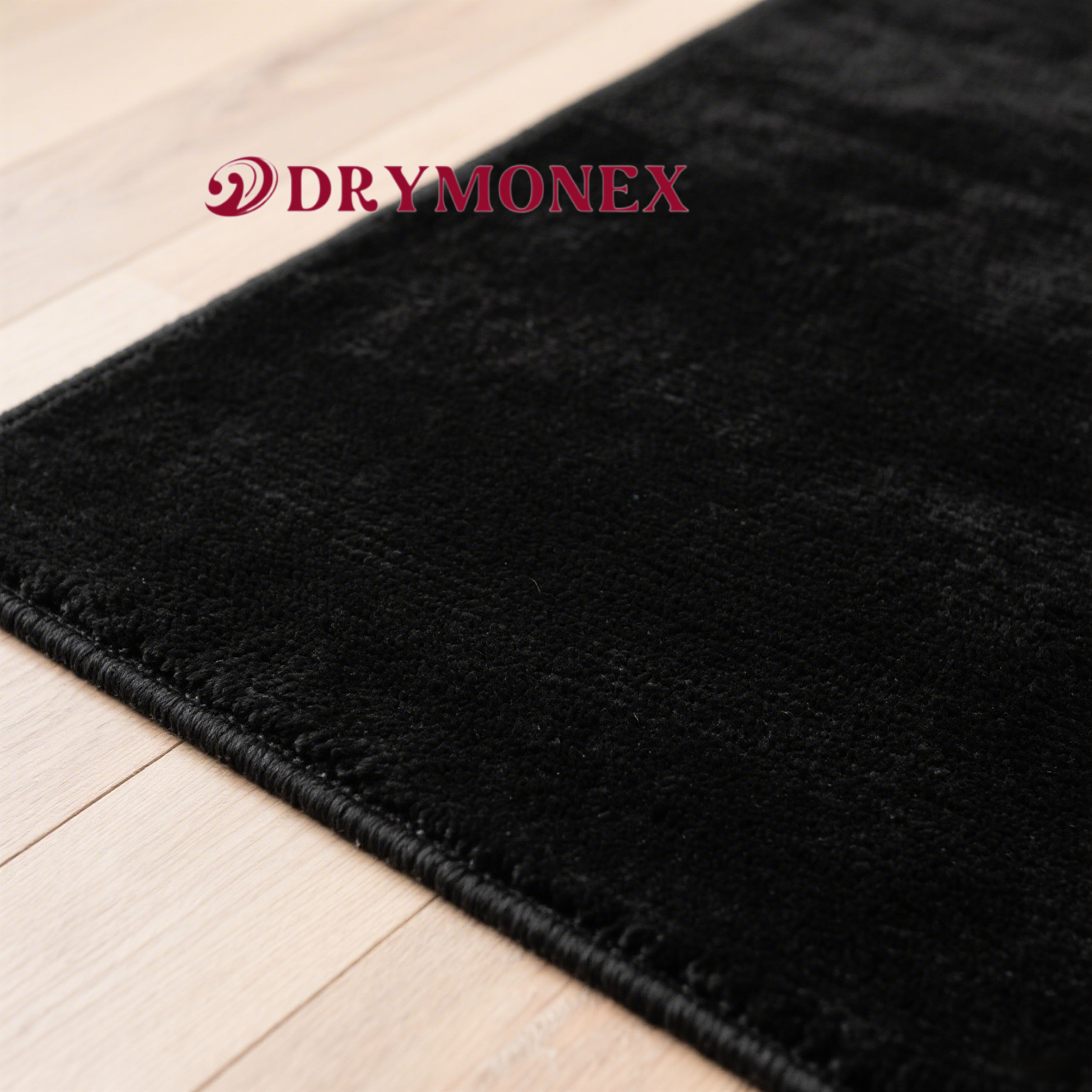 イタリア風の汚れに強くお手入れが簡単な軽量高級ミニマリストブラックカーペット