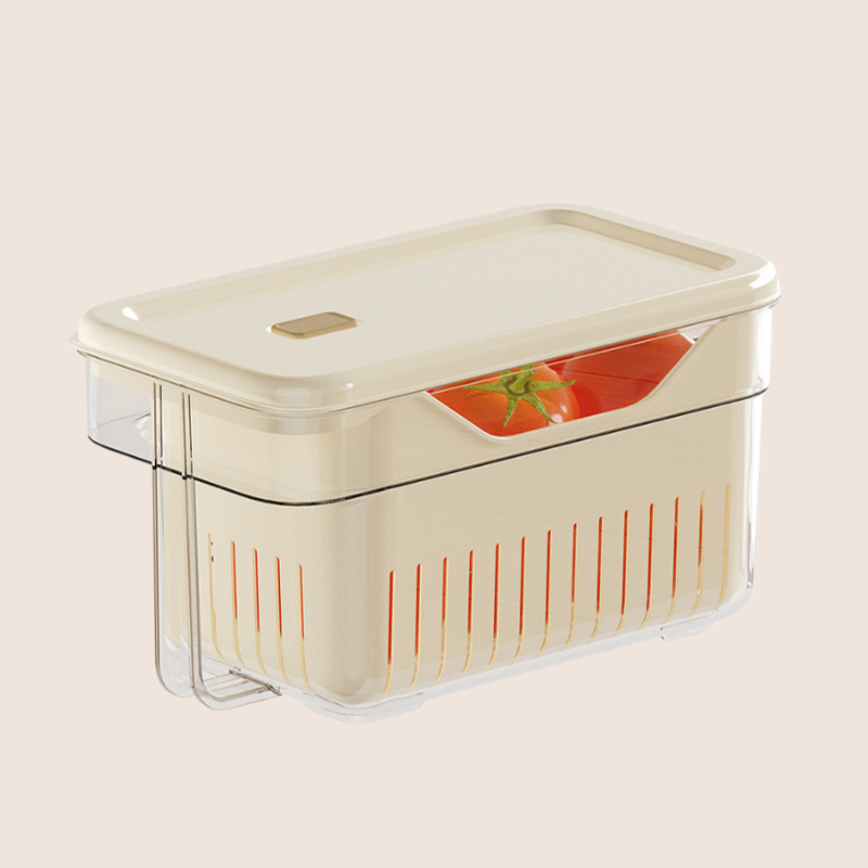 多功能可瀝水冰柜保鮮收納盒