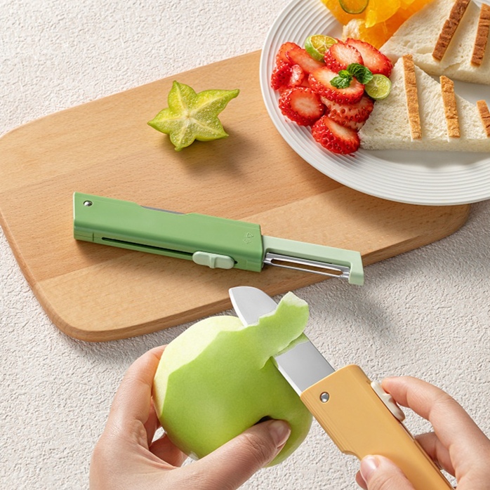 多功能兩用折疊水果刀