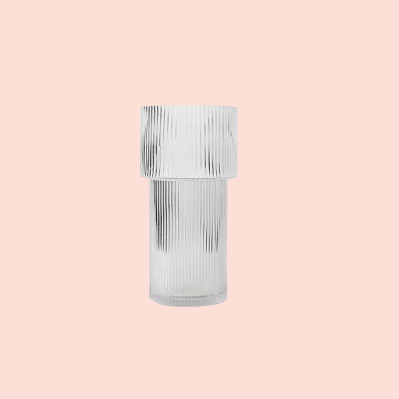 Vertical Torch Glass Vase