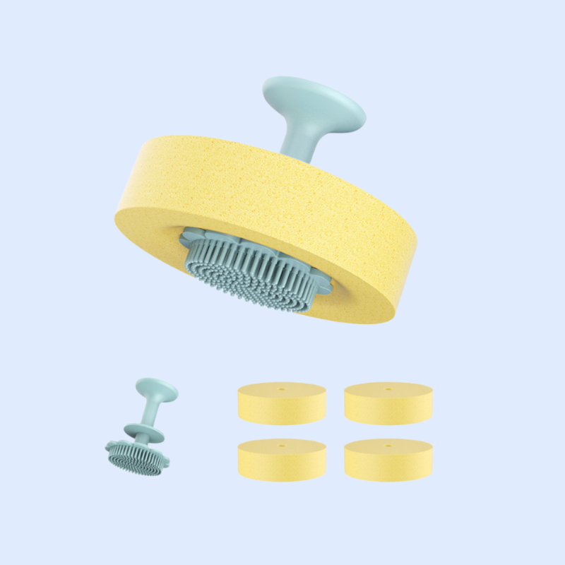 台所の取り外し可能な食器洗浄スポンジ洗浄吸盤付き百清潔布スポンジ洗浄汚れ魔力洗浄