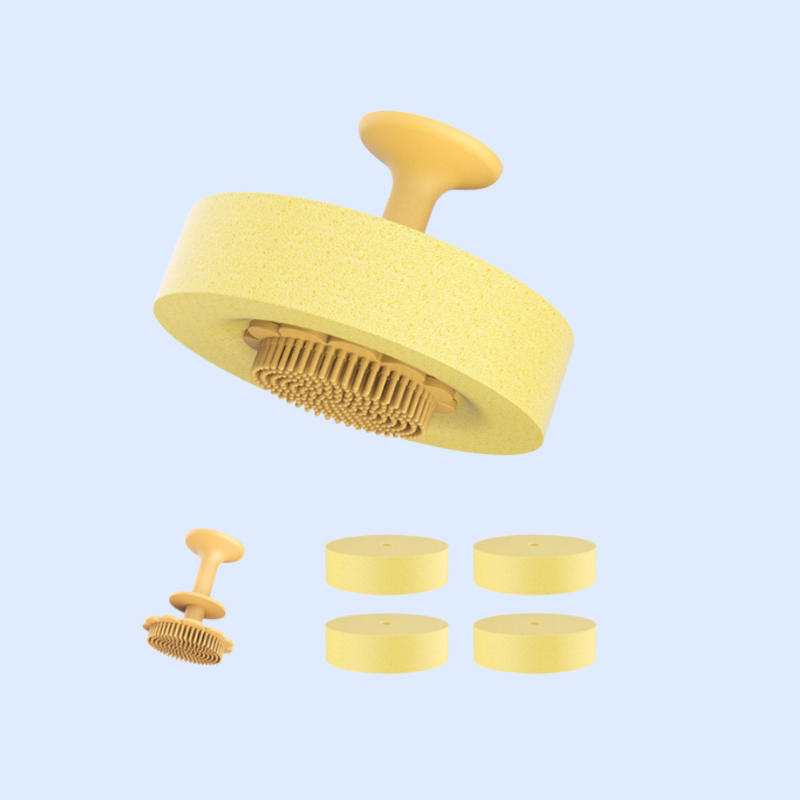 台所の取り外し可能な食器洗浄スポンジ洗浄吸盤付き百清潔布スポンジ洗浄汚れ魔力洗浄