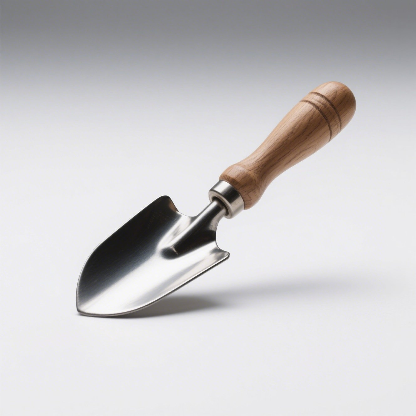 Detailní pohled na rukojeť zahradní lopaty