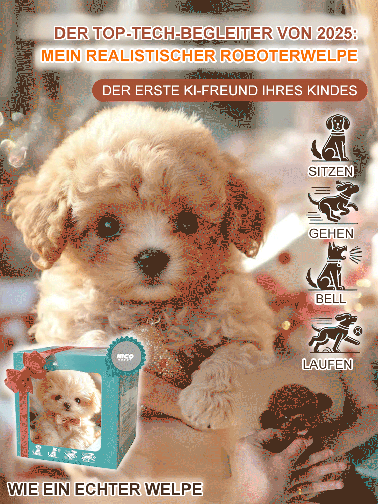 Mein realistischer Roboterwelpe