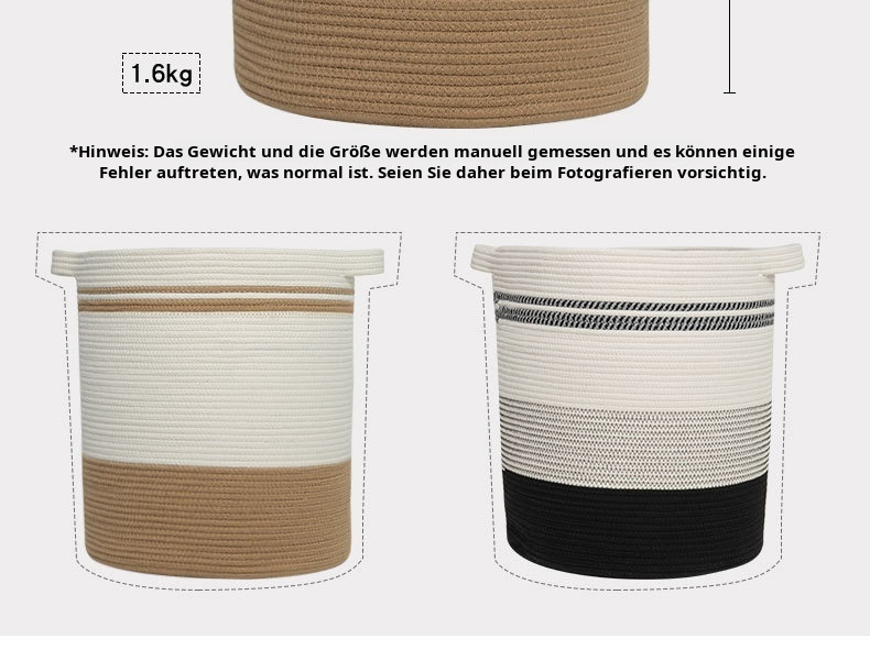 Praktischer Haushalt Eimer aus Baumwollseil