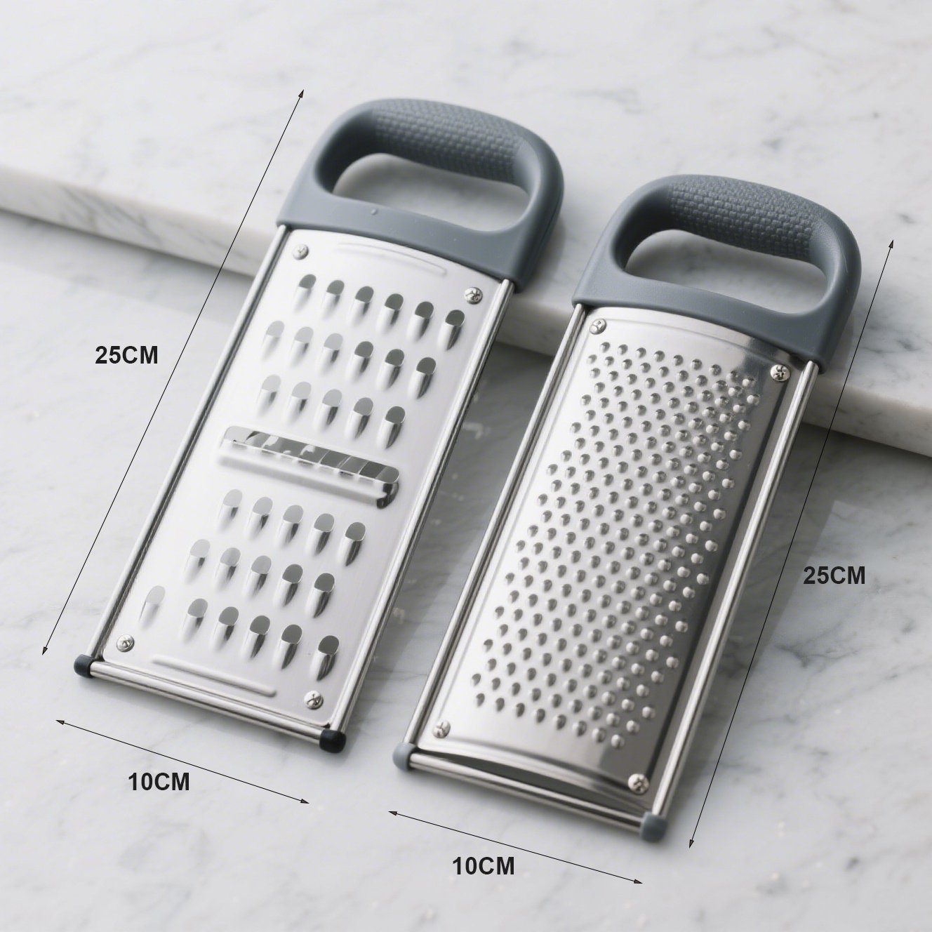 Hochwertige Küchenreiben aus rostfreiem Edelstahl