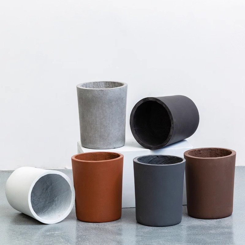 北欧モダンシンプル高円柱園芸マグネシウム泥鉢