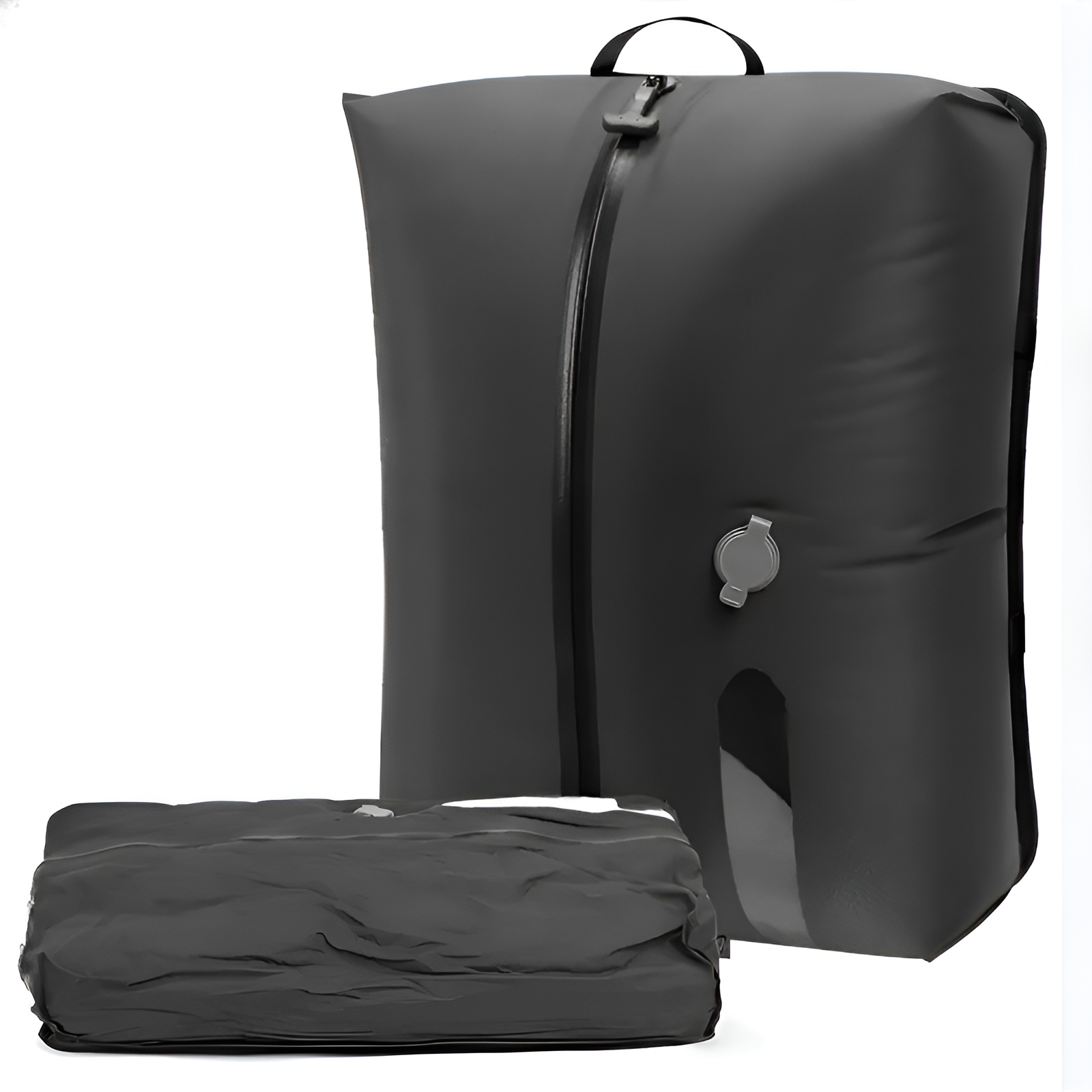 旅行用圧縮袋 圧縮トラベルバッグ トラベルポーチ 圧縮バッグ アレンジケース 透明窓 圧縮 旅行 便利グッズ 出張 衣類収納 圧縮袋 ナイロン 大きめ 防水 防塵 吊り下げ 省スペース