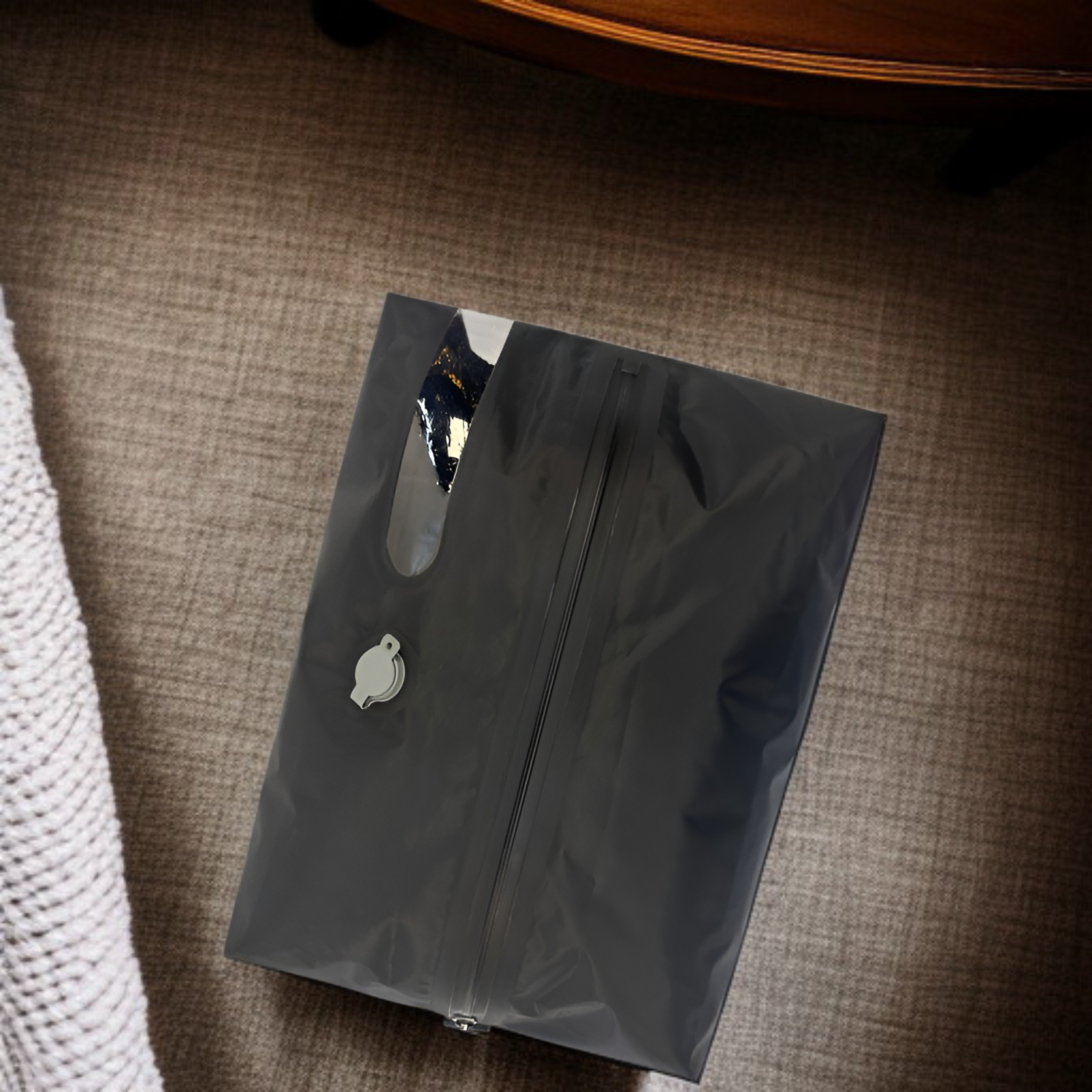 旅行用圧縮袋 圧縮トラベルバッグ トラベルポーチ 圧縮バッグ アレンジケース 透明窓 圧縮 旅行 便利グッズ 出張 衣類収納 圧縮袋 ナイロン 大きめ 防水 防塵 吊り下げ 省スペース